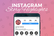 Instagram Story Highlight 170 Icons, a Social Media Template by graphicalcium (Thumbnail 1 of 3)
