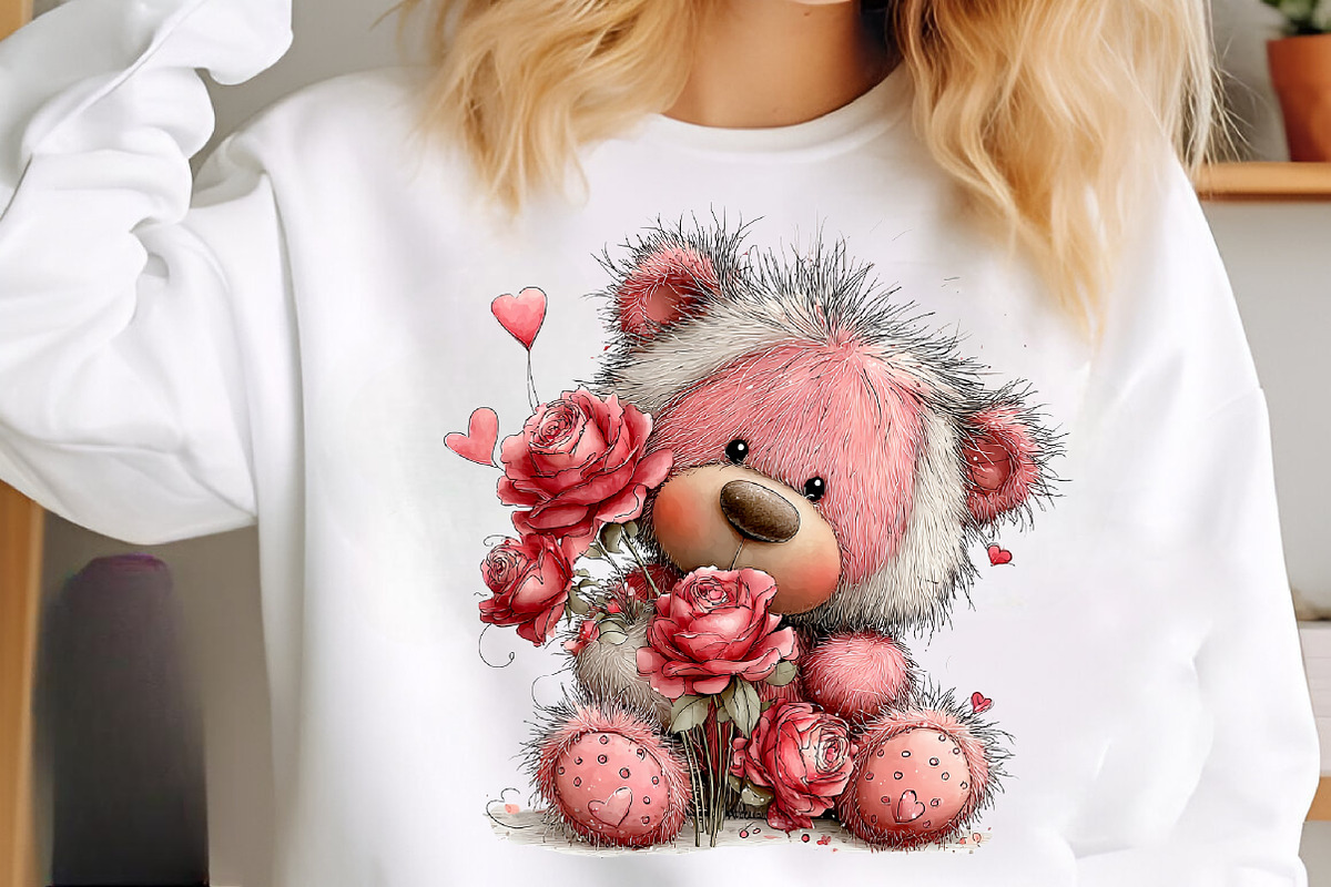 Teddy bear valentines day clipart, an Illustration by SinaCreation (Photo 5 of 11)