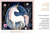 Spring Crystal Fantasy Postcards, an Animal Illustration by The Dutch Lady Designs (Thumbnail 3 of 6)