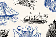 Nautical Engraving Illustrations, an Illustration by Graphic Goods (Thumbnail 2 of 10)