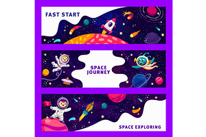 Space Explore, Astronaut, Alien