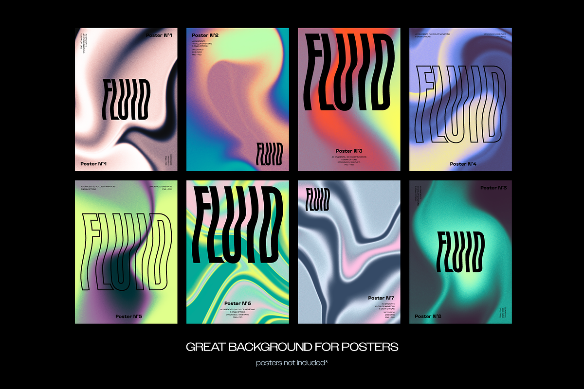 FLUID 1600 Liquid Backgrounds, a Background Graphic by Katedsgn (Photo 3 of 8)