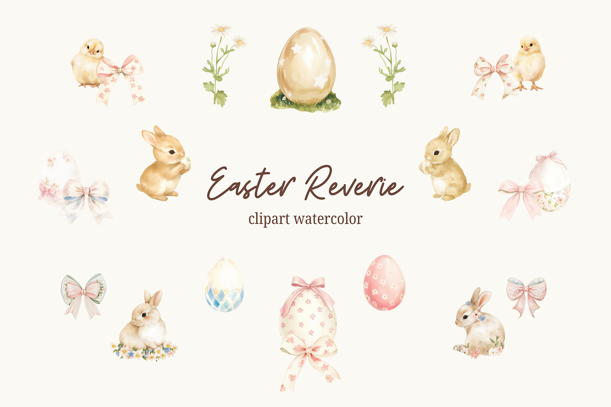 EASTER WATERCOLOR COLLECTION, an Object Graphic by Ann Creative (Photo 7 of 10)