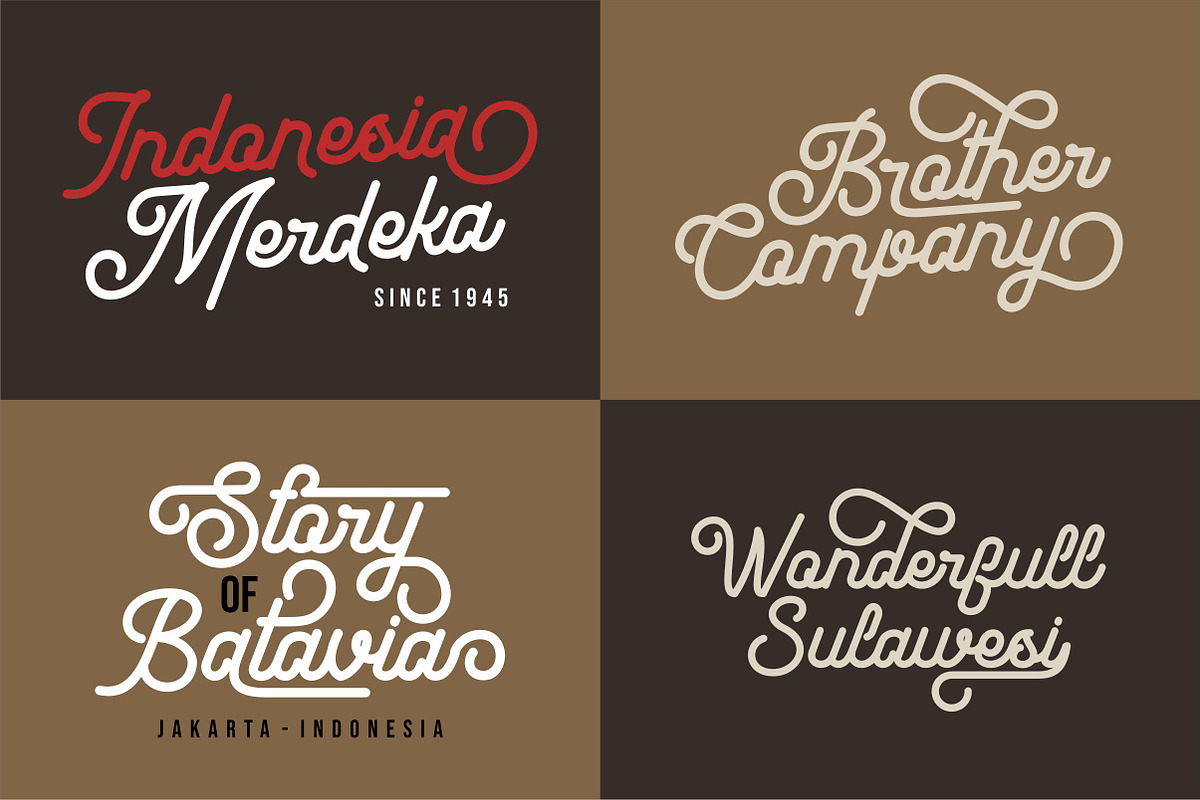 Fireclay - Logotype Monoline, a Script Font by ErgibiStudio (Photo 5 of 10)