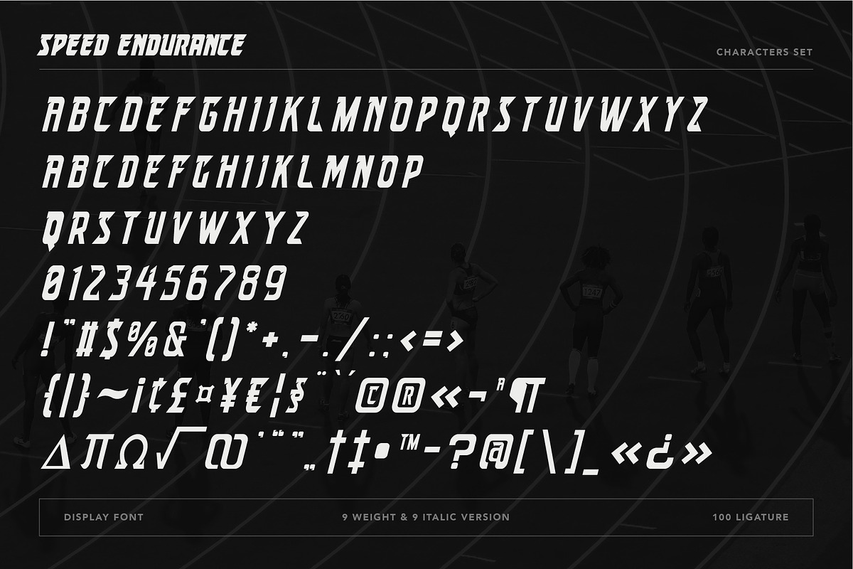 Speed Endurance, a Sans Serif Font by Burntilldead (Photo 6 of 10)