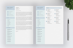 Resume / CV Template 4 Pages