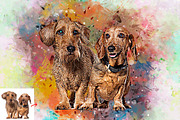 Dog Photo to Paint Photoshop Action, an Action Add-On by MRI STUDIO (Thumbnail 3 of 5)