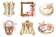 Neutral Rustic Coquette Fall Clipart, an Illustration by CreationArt (Thumbnail 4 of 5)