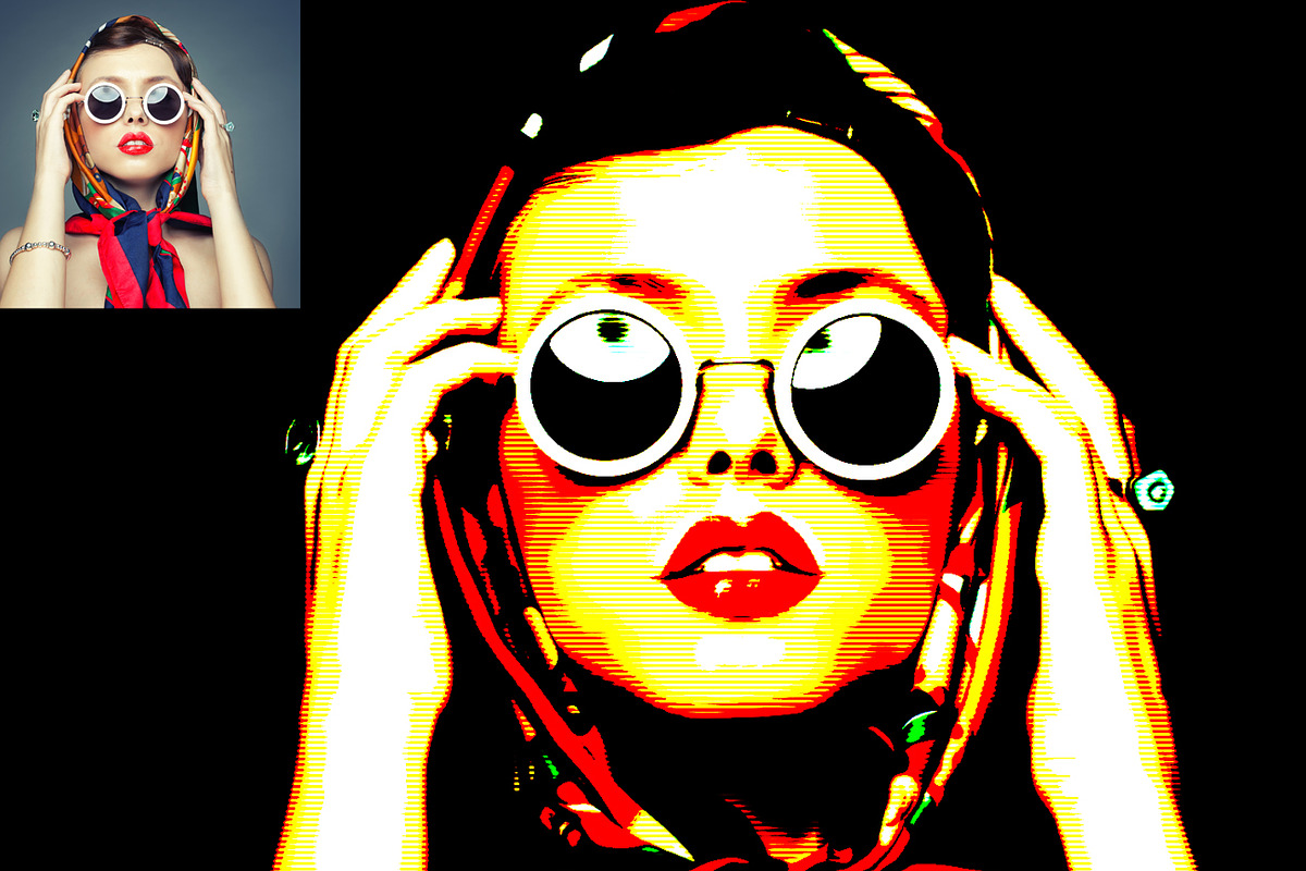 Pop Art Effect Photoshop Action, an Action Add-On by MRI STUDIO (Photo 11 of 20)