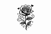 Romantic Rose Vector Pack, an Illustration by Designer_Momina (Thumbnail 9 of 9)
