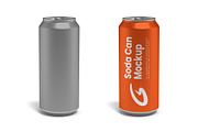 Soda Can Mockup, a Product Mockup by GraphicsPixel (Thumbnail 1 of 3)
