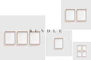 Wooden Frame Mockup Bundle, a Print Template by HALFTOUNE (Thumbnail 1 of 6)