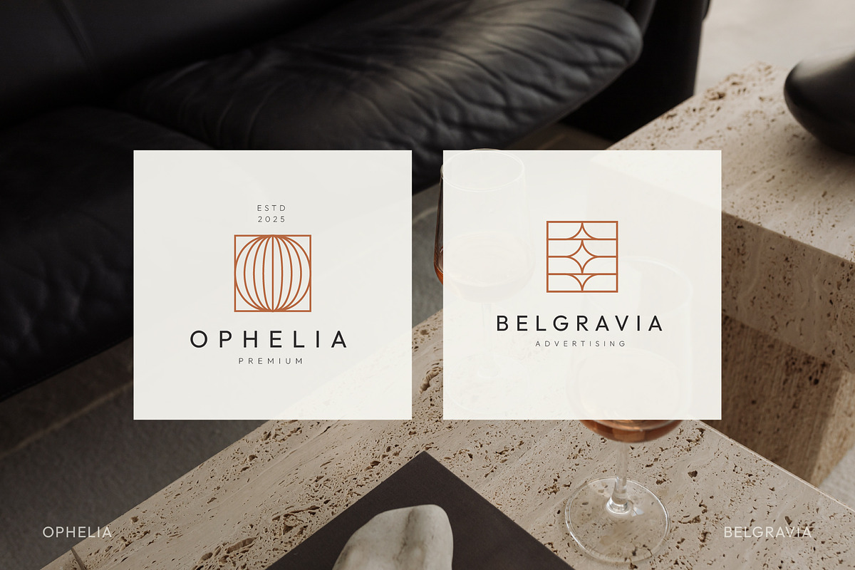 30 Square Shapes Logo Template, a Branding & Logo Template by Nowshinz Shoma (Photo 5 of 13)