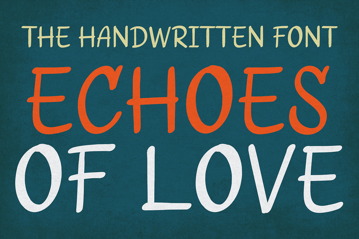 Echoes of Love, a Script Font by Almeera Std (Photo 1 of 6)