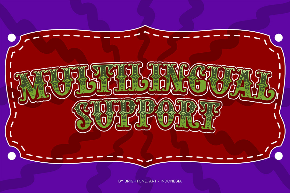 Wild Skullen - Slab Carnival Font, a Slab Serif Font by Brightone (Photo 3 of 10)