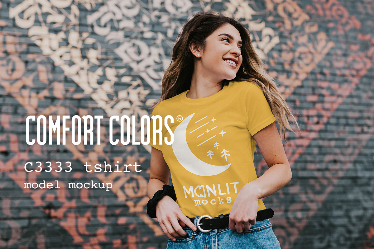 Comfort Colors C3333 T-shirt Mockup, a Shirt Mockup by Moonlit Mocks (Photo 1 of 6)