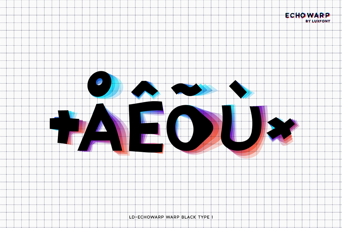 Echowarp. OTF-SVG family., a Symbol Font by Luxfont (Photo 12 of 12)