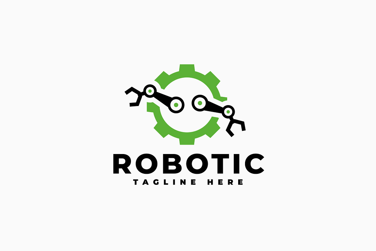 Industrial Robot Logo, a Branding & Logo Template by Zeer Graphic (Photo 1 of 2)