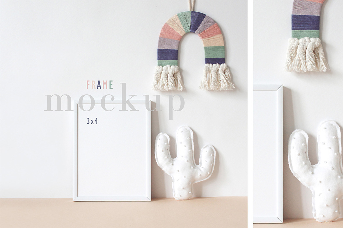 Nursery Mockup Frame Kids Boho Frame, a Print Template by BirdieFrames (Photo 1 of 2)