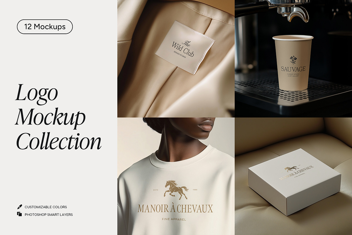 Logo Mockup Branding Bundle, a Product Mockup by Wildfield Studio (Photo 1 of 8)