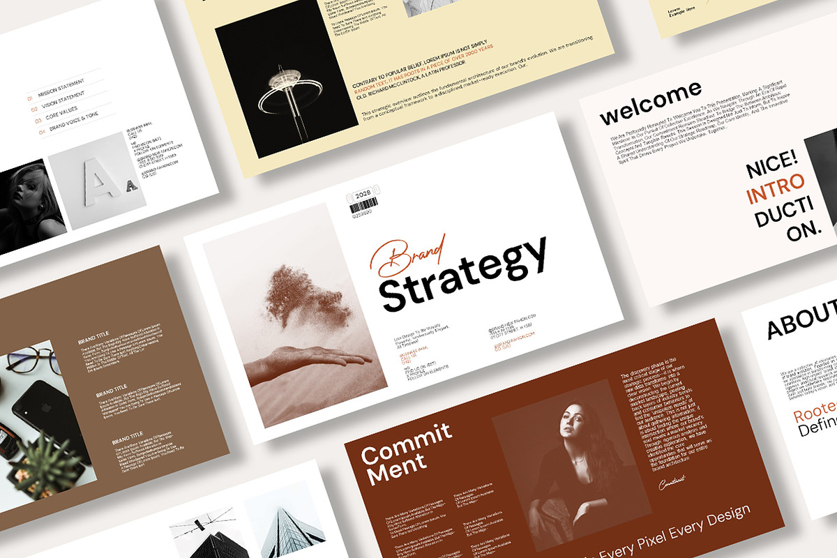 Brand Strategy Presentation Template, a Presentation Template by Slide_Genius1 (Photo 2 of 6)