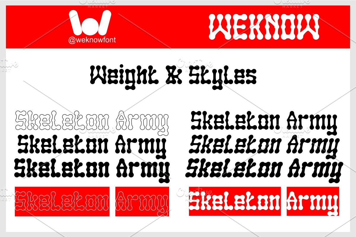 Skeleton Army font, a Blackletter Font by weknow (Photo 7 of 8)