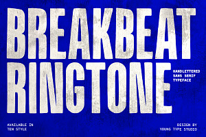 Breakbeat Ringtone, a Sans Serif Font by Youngtype.Std