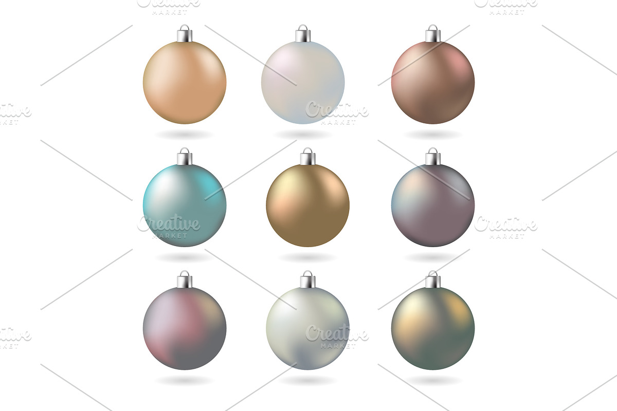 Christmas Balls Vector Objects, an Object Graphic by Plaid4You (Photo 4 of 5)