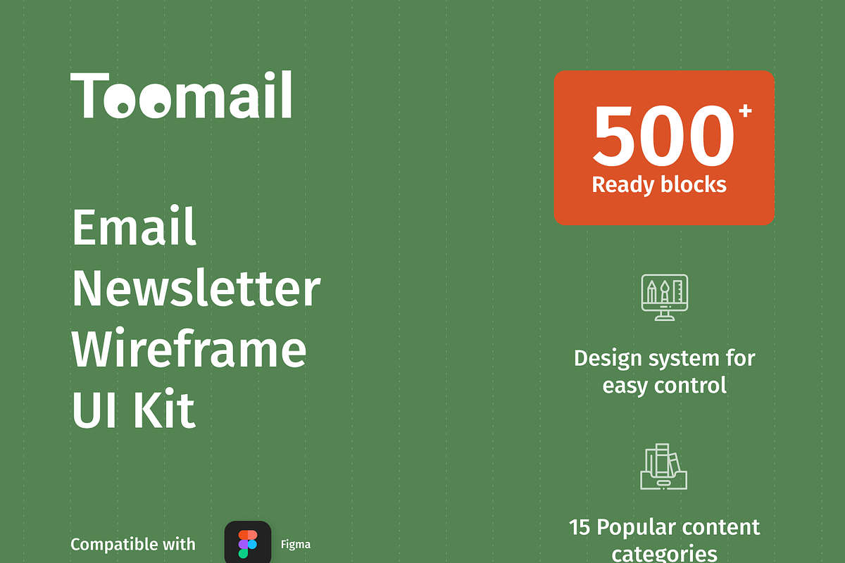 Toomail - Email Newsletter Wireframe, a Wireframe Template by Welovegraphics (Photo 2 of 12)