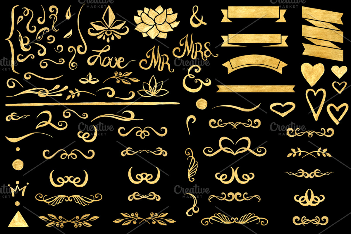 Gold Graphic Collection, an Illustration by Mary