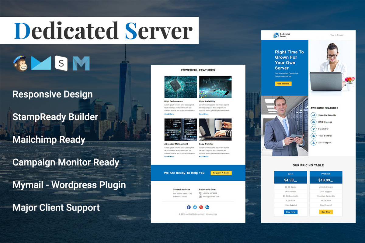 Dedicated Server - Responsive Email, an Email Template by Pennyblack ...