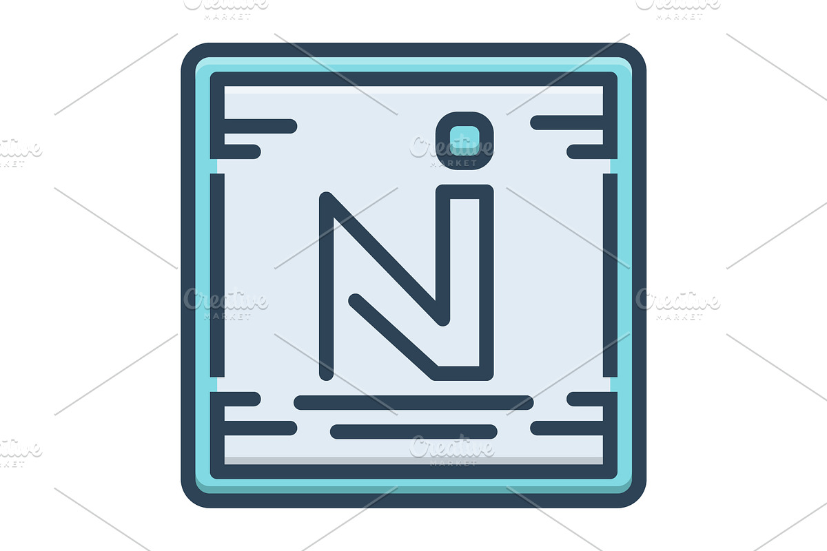 Ni metallic color icon, a Duotone Icon by Creative priyanka