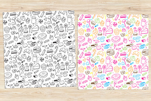 Hand Drawn Sweets Pattern