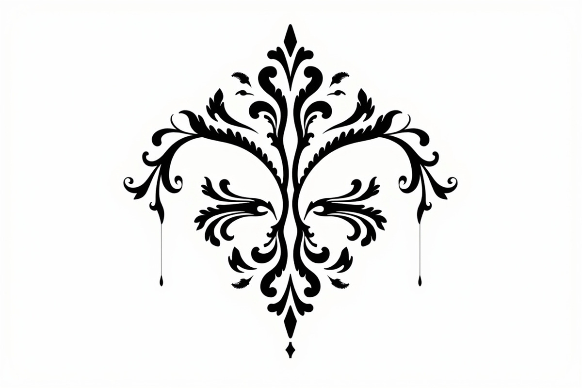 Vintage Floral Ornament  Set, an Illustration by yasushie (Photo 2 of 9)