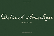 BelovedAmethyst Elegant Cursive Font, a Handwritten Font by Ashiya Pixel (Thumbnail 1 of 6)
