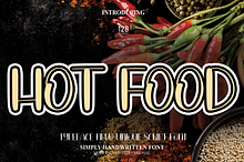 Hot Food | Script Font