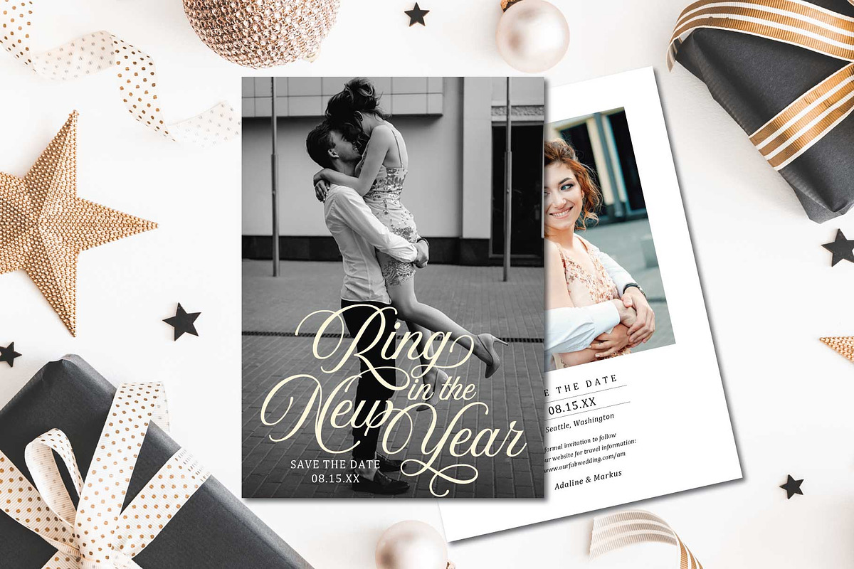 New Year Save the Date SD105, an Invitation Template by Studio Forty Design (Photo 2 of 5)