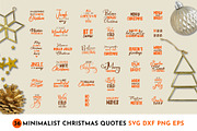 36 Minimalist Christmas Quotes SVG, an Object Graphic by AvaAva (Thumbnail 1 of 22)