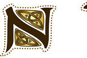 Decorative Celtic Alphabet - antique, a Graphic by AonCelticArt (Thumbnail 4 of 6)
