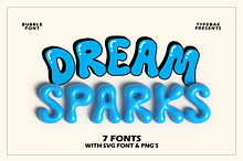Dream Sparks - Bubble Display Font