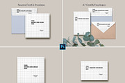 Invitation CardSet Flatlay Mockups, a Print Template by JSquarePresents (Thumbnail 5 of 11)