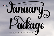 January Package, a Handwritten Font by InermediaSTUDIO (Thumbnail 1 of 7)