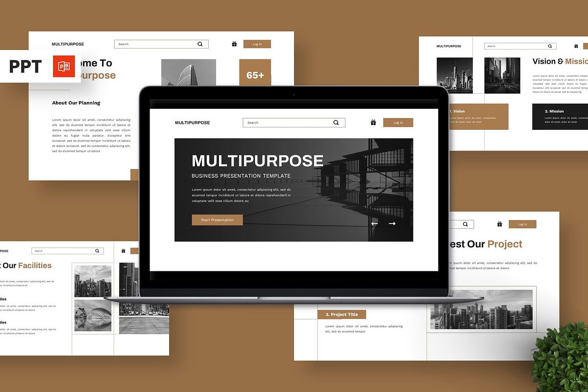 Multipurpose - Business Powerpoint, a Presentation Template by Deepslide Studio (Photo 1 of 6)