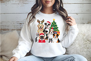 Christmas Dog png, an Illustration by Watercolor design (Thumbnail 3 of 6)