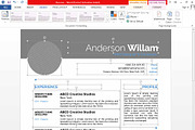 Resume CV with Word & PPT, a Resume Template by Design'sTRIBE (Thumbnail 3 of 5)