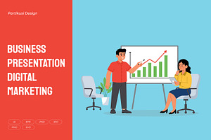 Business Presentation Digital, a Work Illustration by Partikusi Design