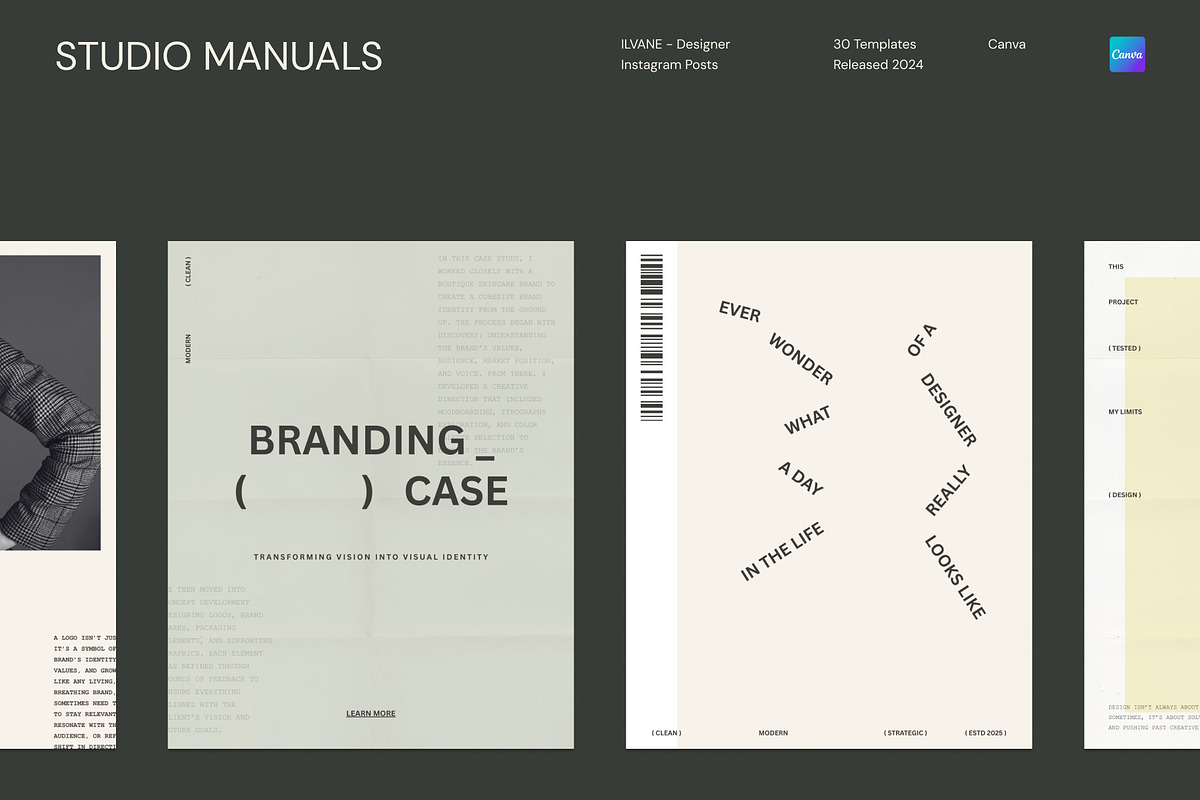 ILVANE – Designer Instagram Posts, a Social Media Template by Studio Manuals (Photo 4 of 8)