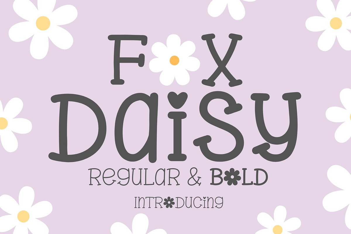 Fox Daisy Font, a Slab Serif Font by Fox7 By Rattana (Photo 1 of 10)