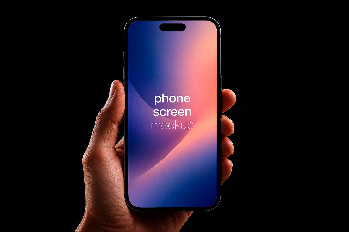 Phone Screen Mockups Pack, an Android Mockup by McLittle Stock (Photo 3 of 13)