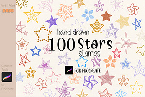 Star Stamps Basic Shape Doodle Art